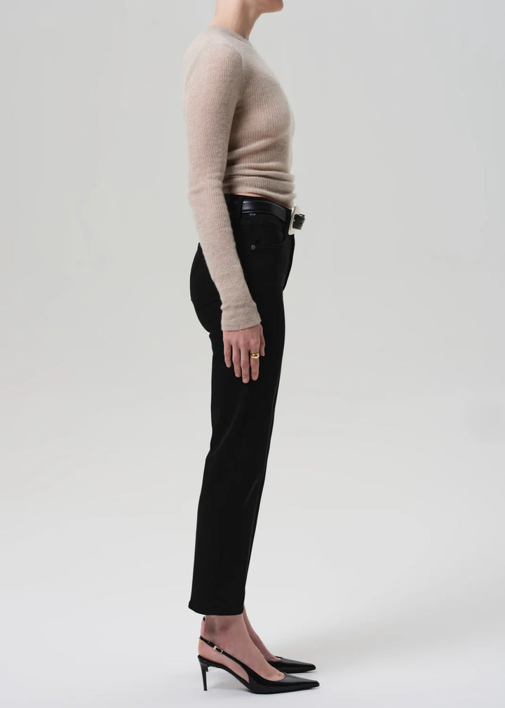 CAIA STRAIGHT IN PLUSH BLACK