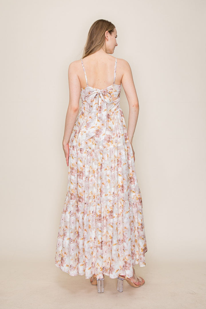 VACAY BABE FLORAL MIDI DRESS