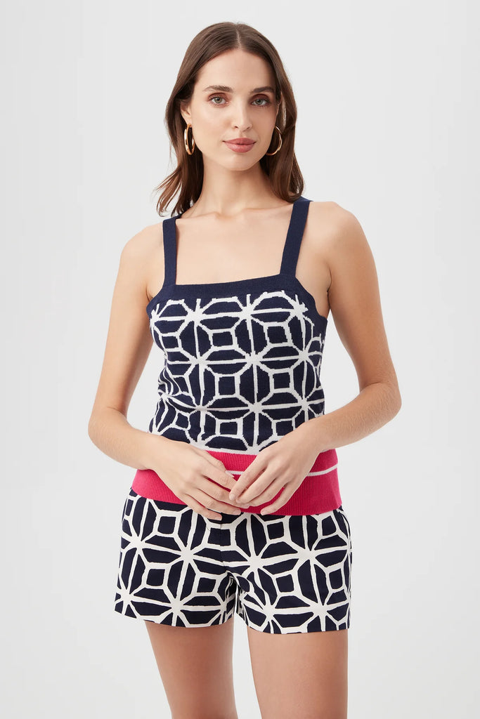 トップス theredthread S bicolor knit camisole THEREDTHREAD】S bicolor knit camisole