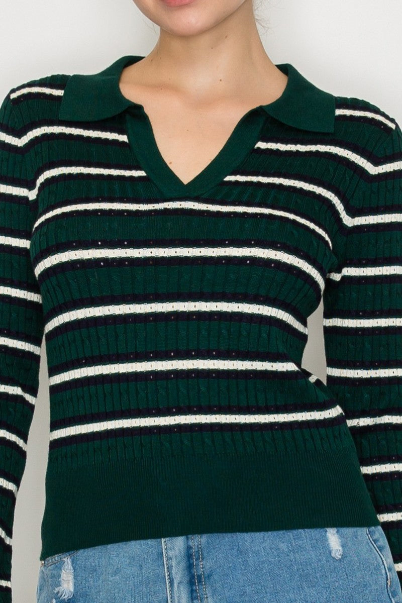 MULTI COLOURED STRIPE SWEATER