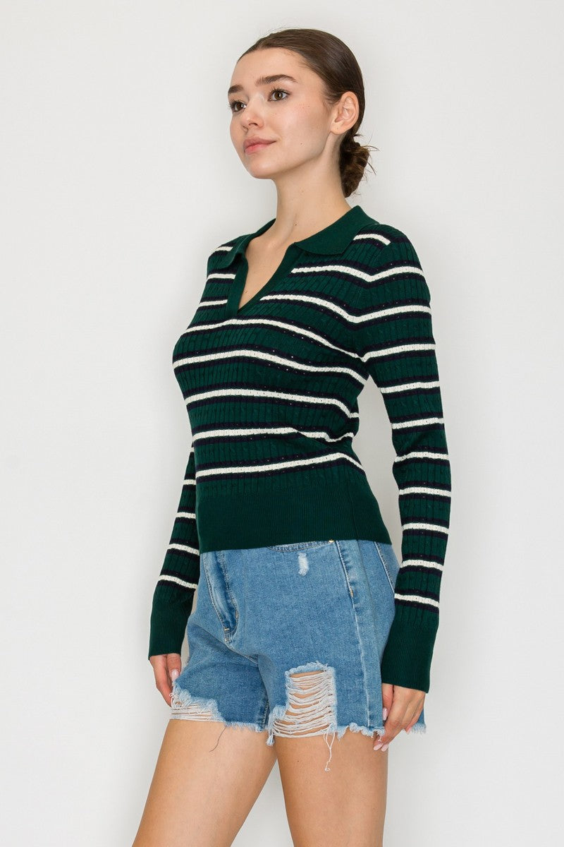 MULTI COLOURED STRIPE SWEATER