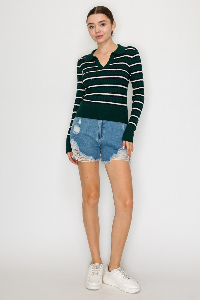 MULTI COLOURED STRIPE SWEATER