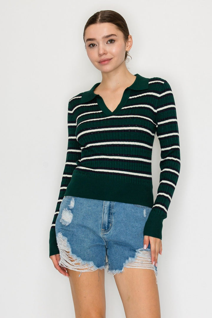 MULTI COLOURED STRIPE SWEATER
