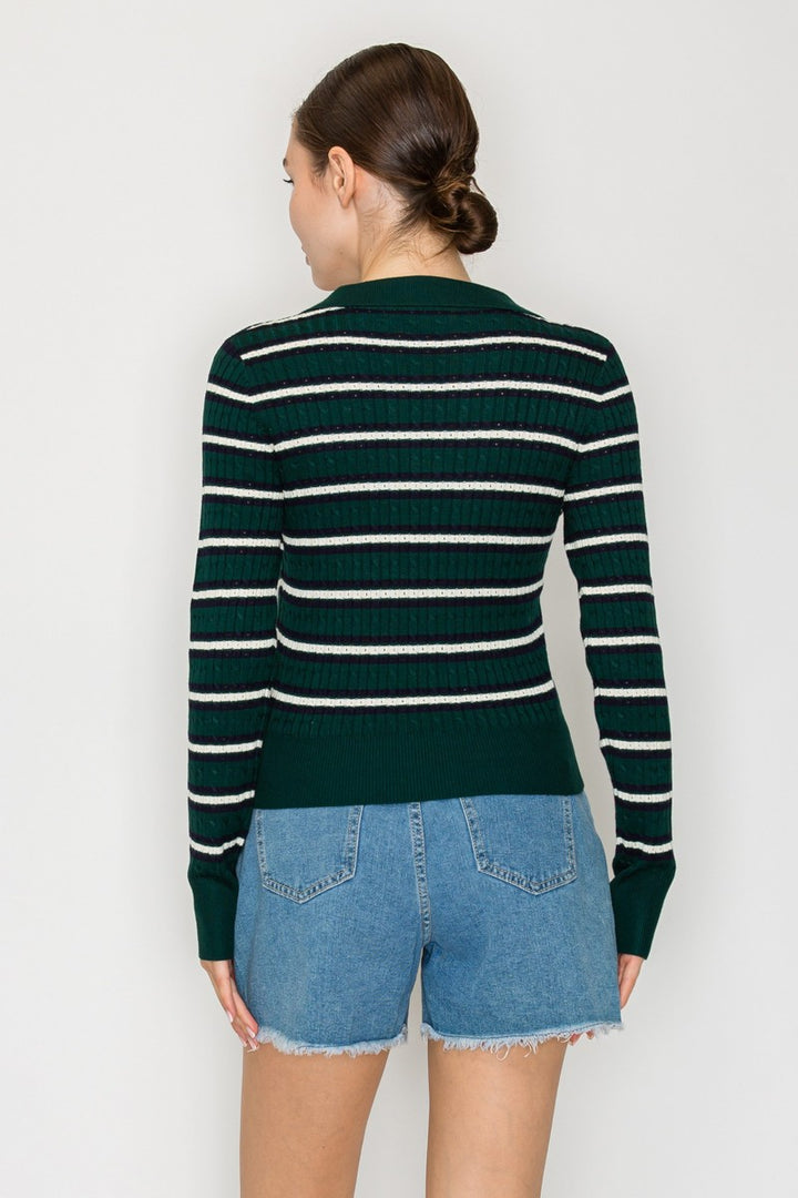 MULTI COLOURED STRIPE SWEATER