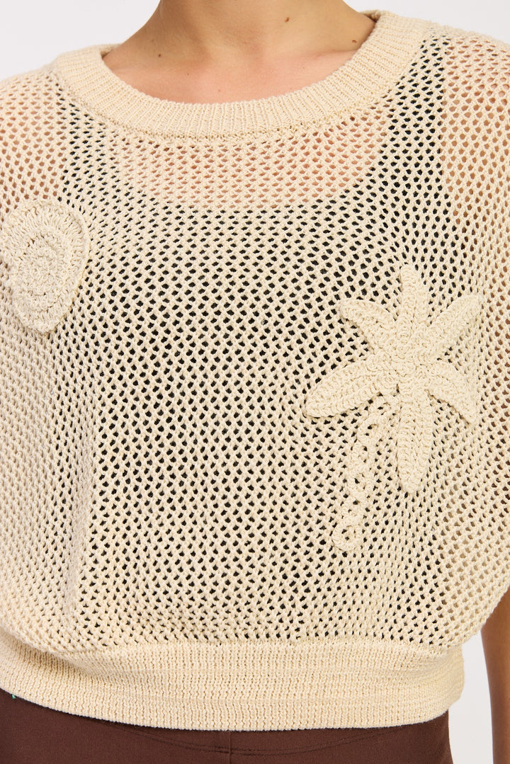 CROCHET PATCH CROP TOP