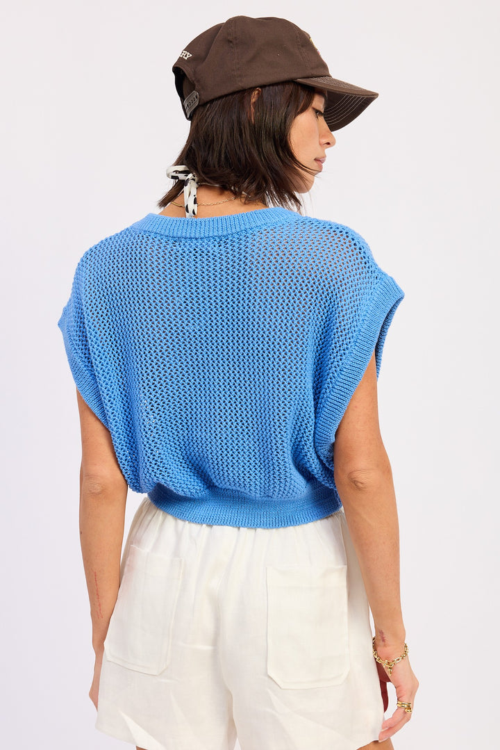 CROCHET PATCH CROP TOP