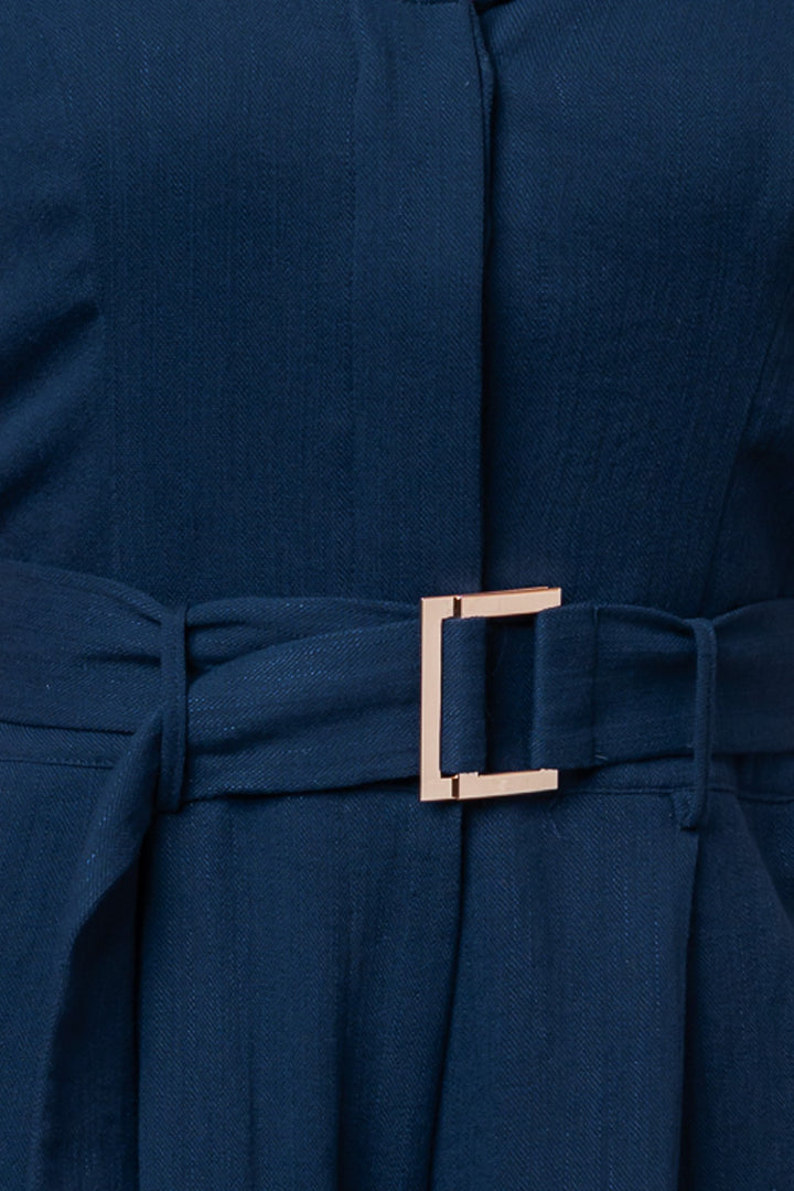 HALTER BELTED JUMPSUIT