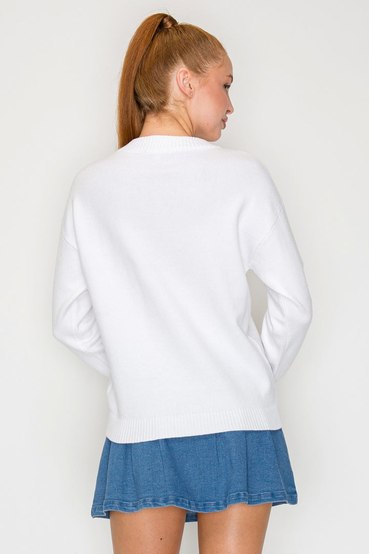 AMERICAN FLAG SWEATER TOP