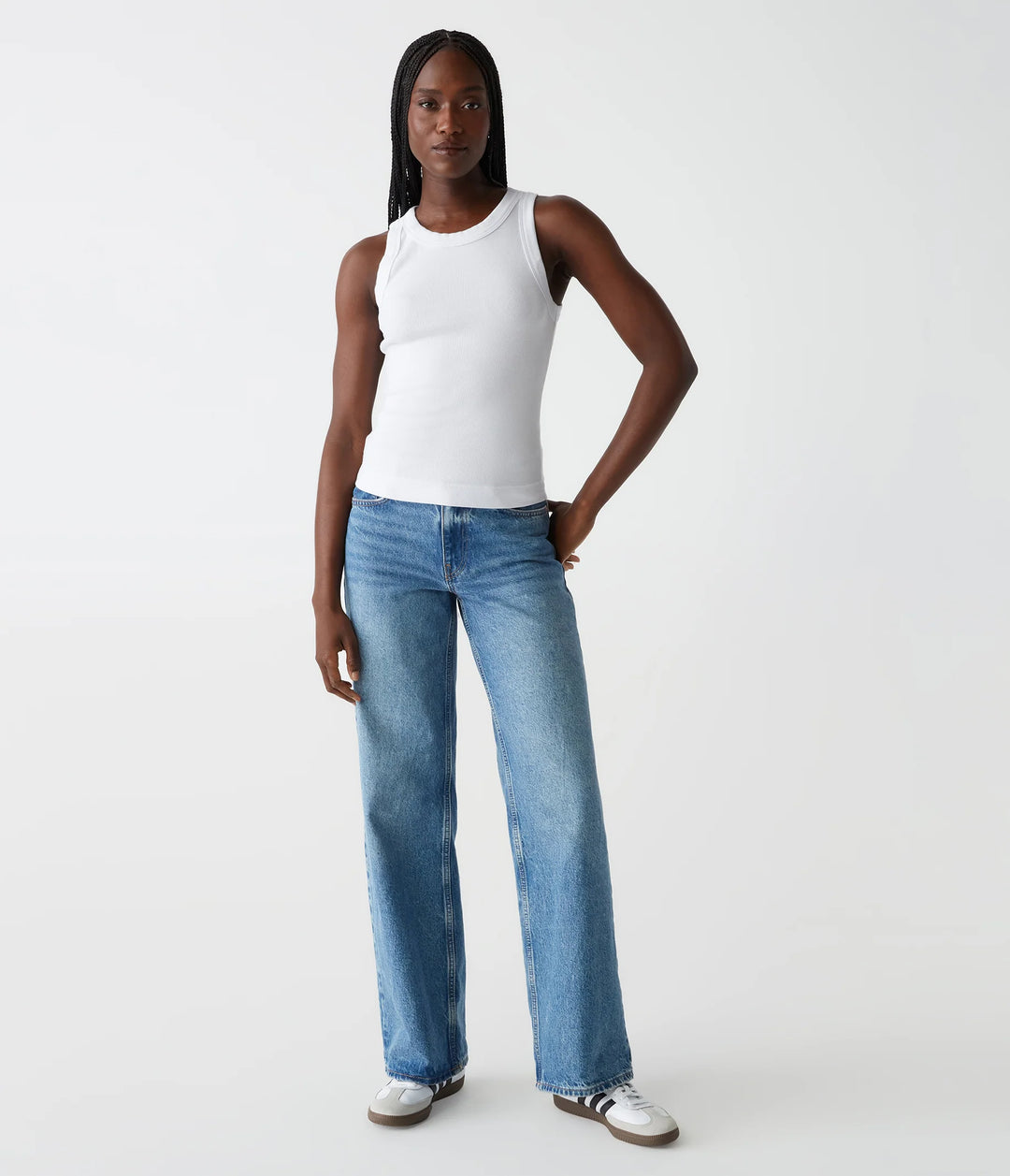 GINA WIDE BINDING CROP TANK