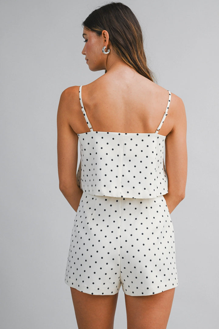 POLKA DOT TOP AND SKORT SET