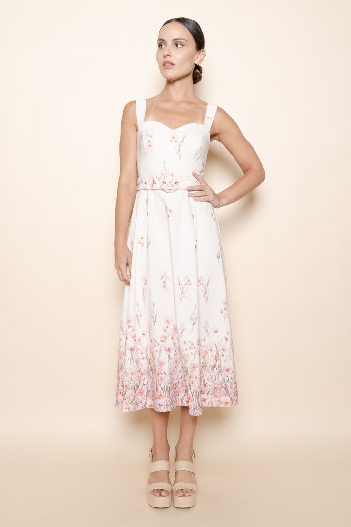 SWEETHEART A LINE MIDI DRESS