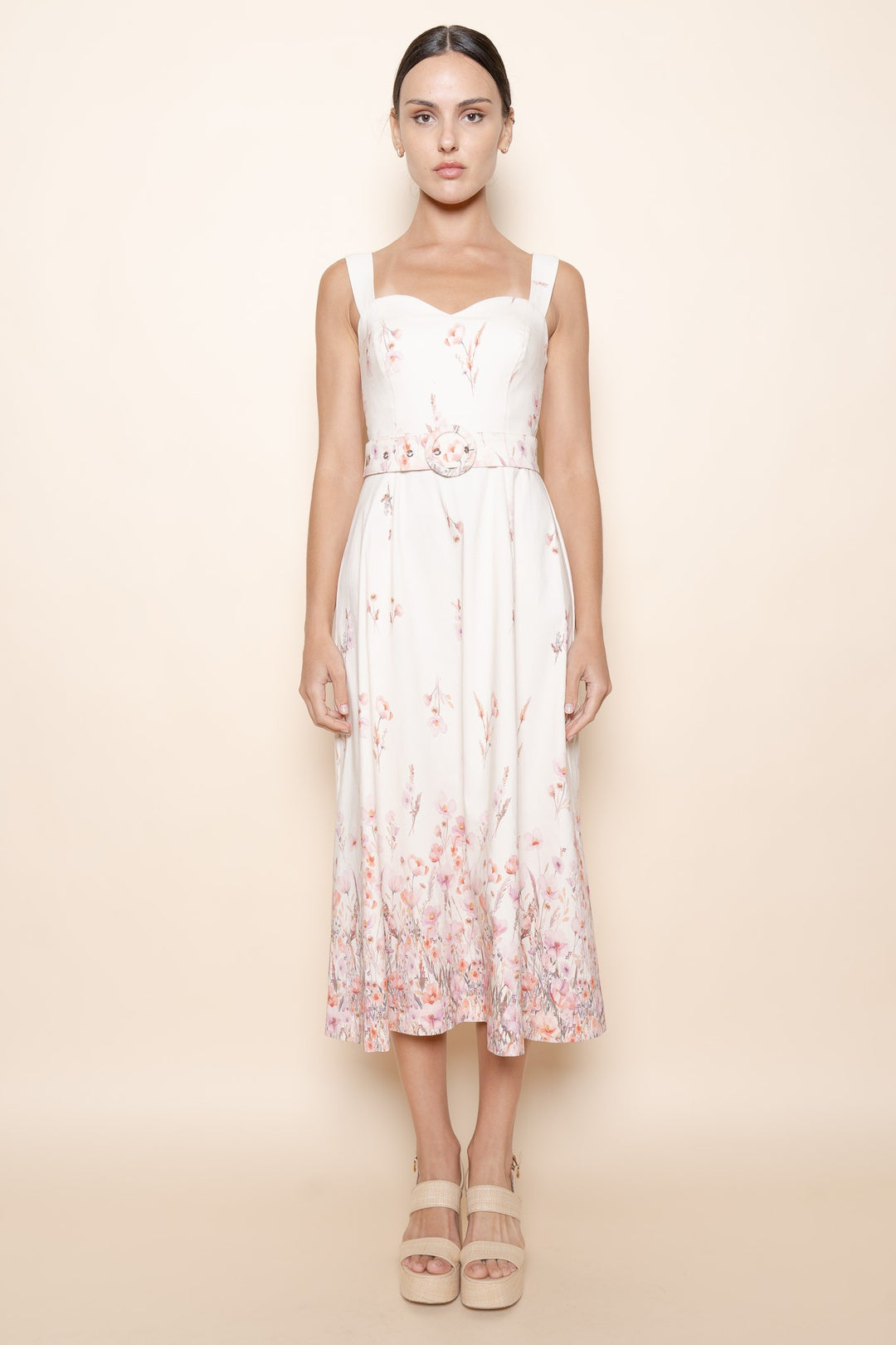 SWEETHEART A LINE MIDI DRESS