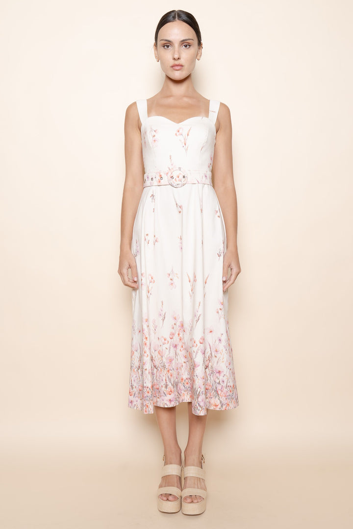 SWEETHEART A LINE MIDI DRESS