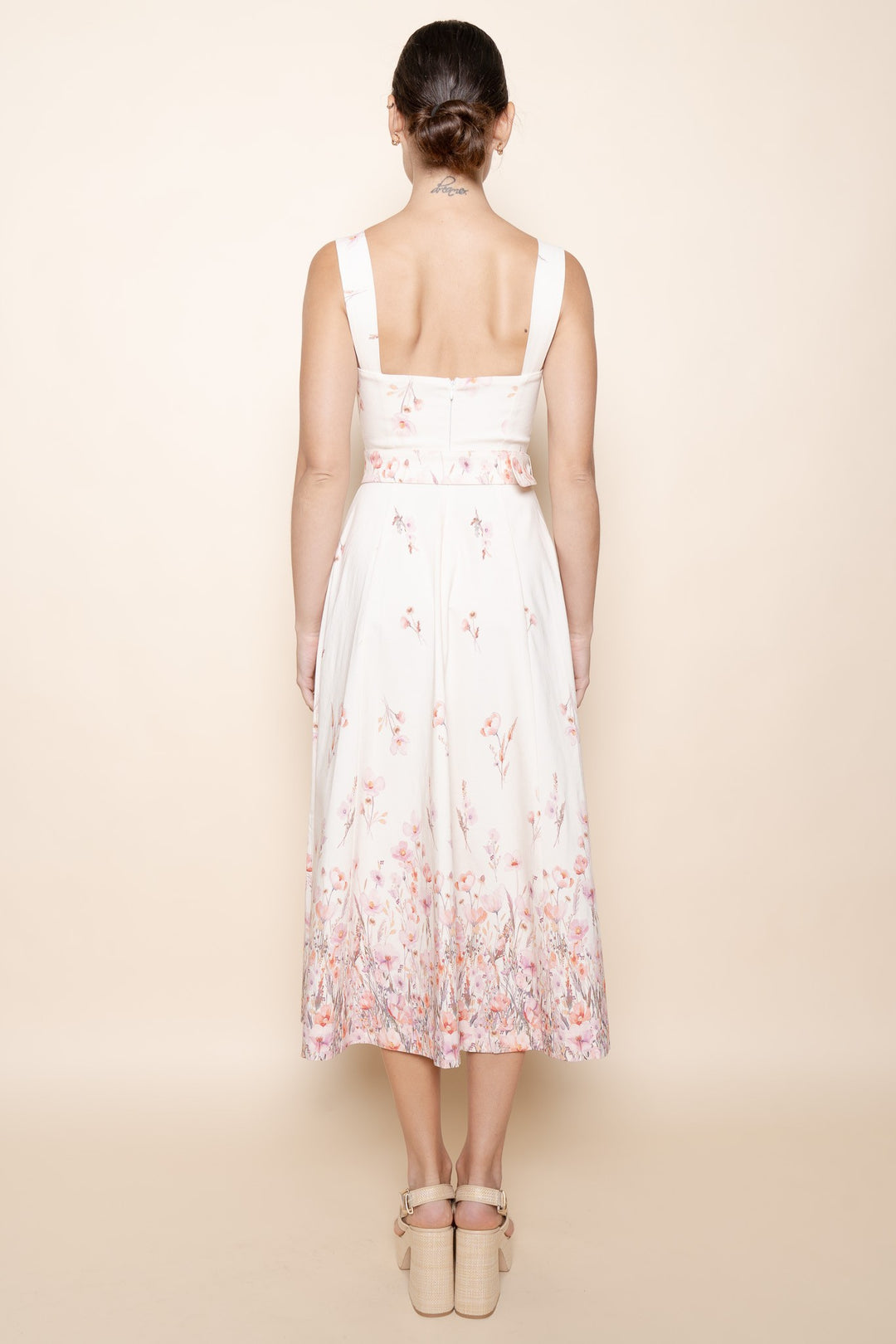 SWEETHEART A LINE MIDI DRESS