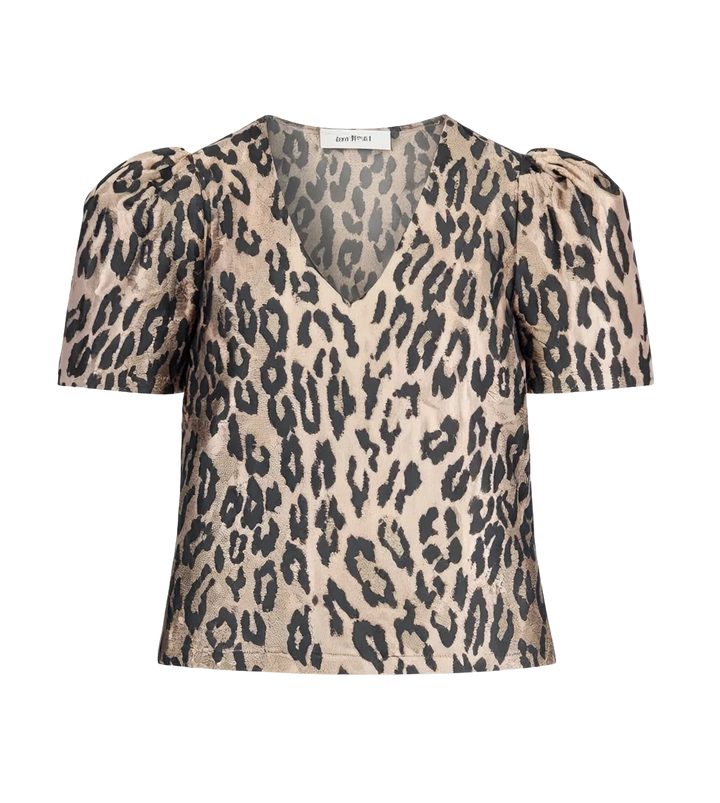 V-NECK PUFF SLEEVE TOP