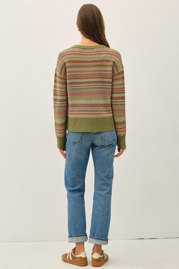 STRIPED SWEATER TOP
