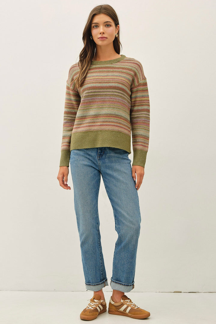 STRIPED SWEATER TOP