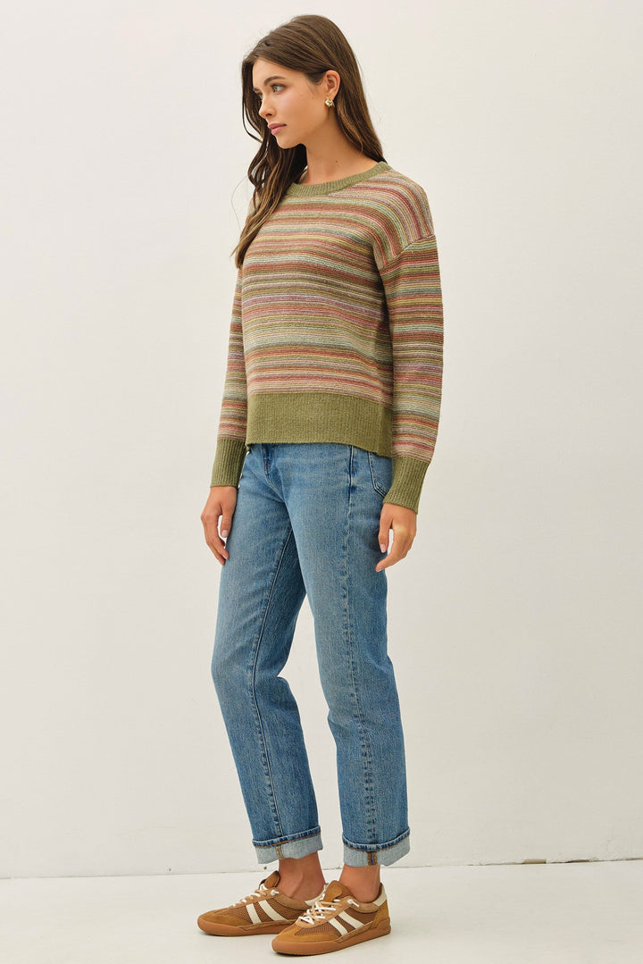 STRIPED SWEATER TOP