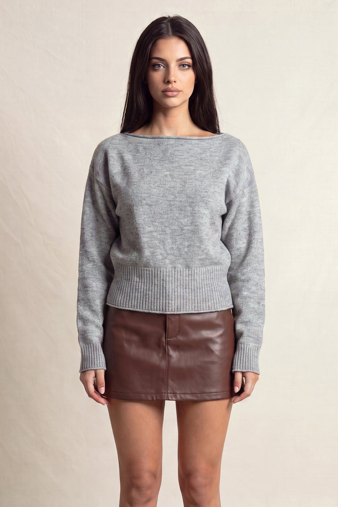 BOAT NECK SWEATER