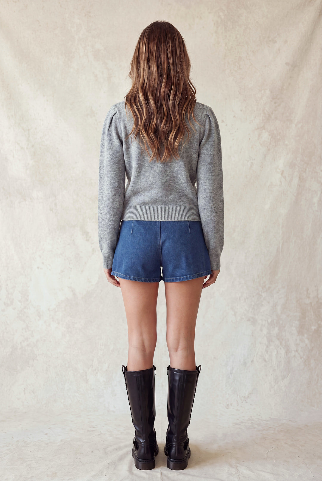 TURTLE NECK LONG SLEEVE SWEATER TOP