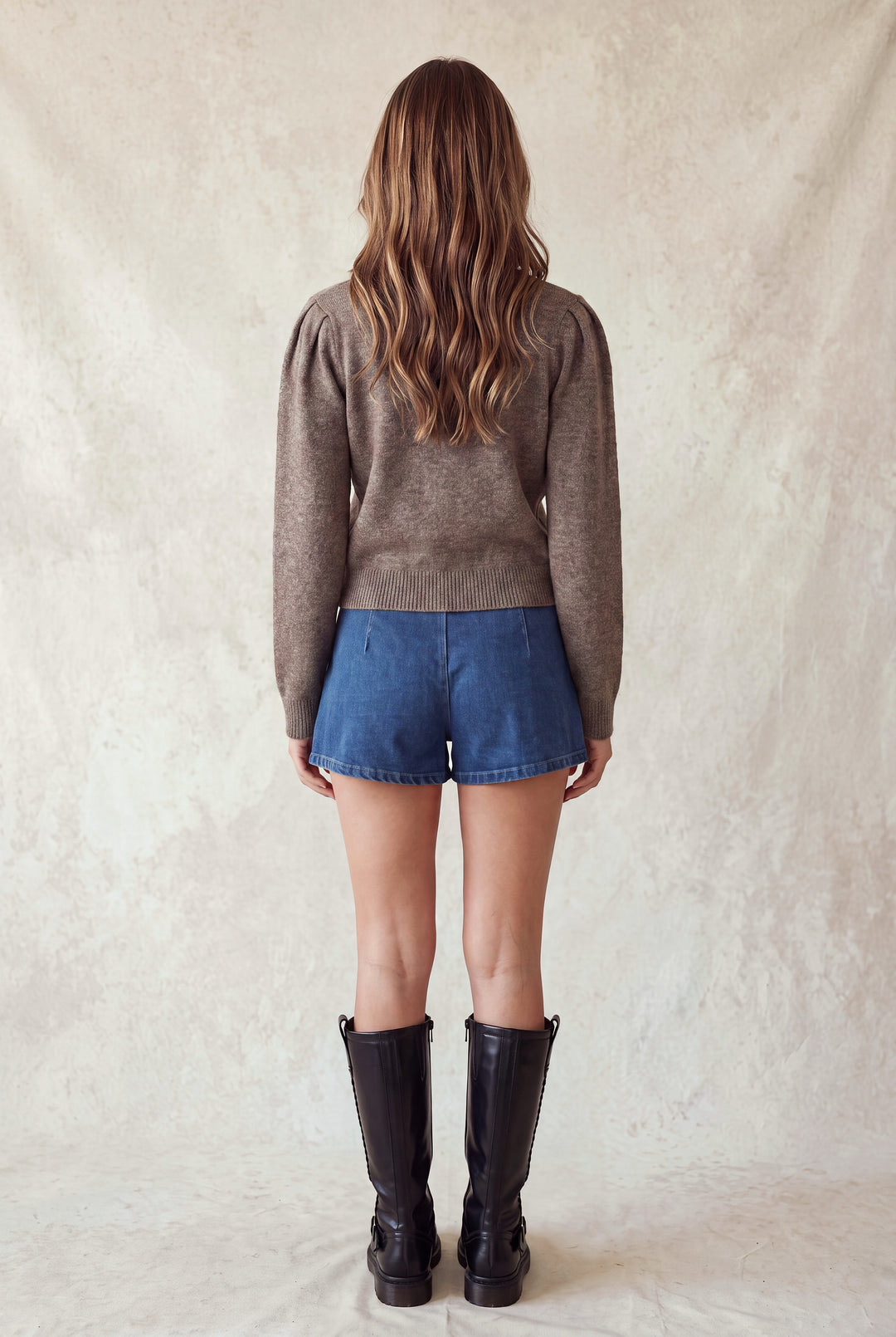 TURTLE NECK LONG SLEEVE SWEATER TOP
