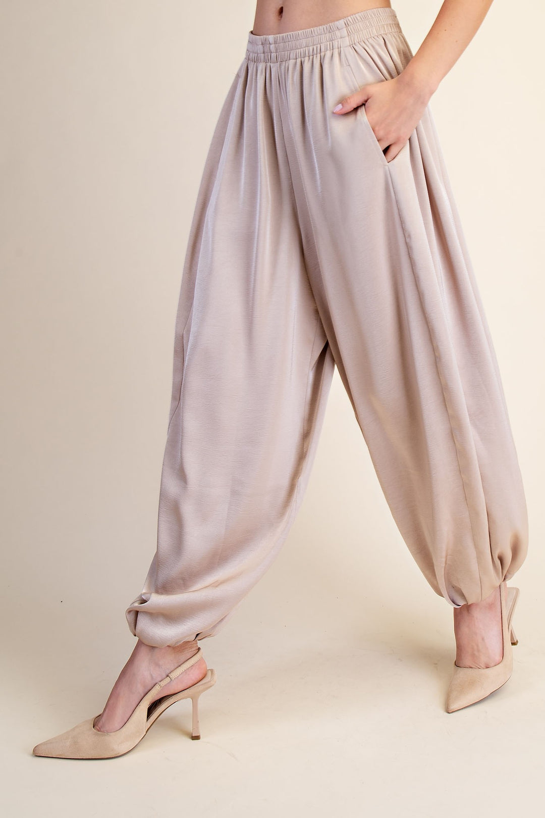 HIGH WAIST WIDE LEG BALLOON PANTS