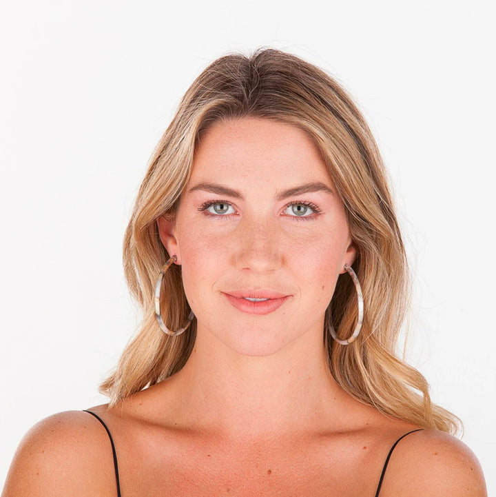 PETITE EVERYBODY'S FAV HOOPS - BURNISHED SILVER