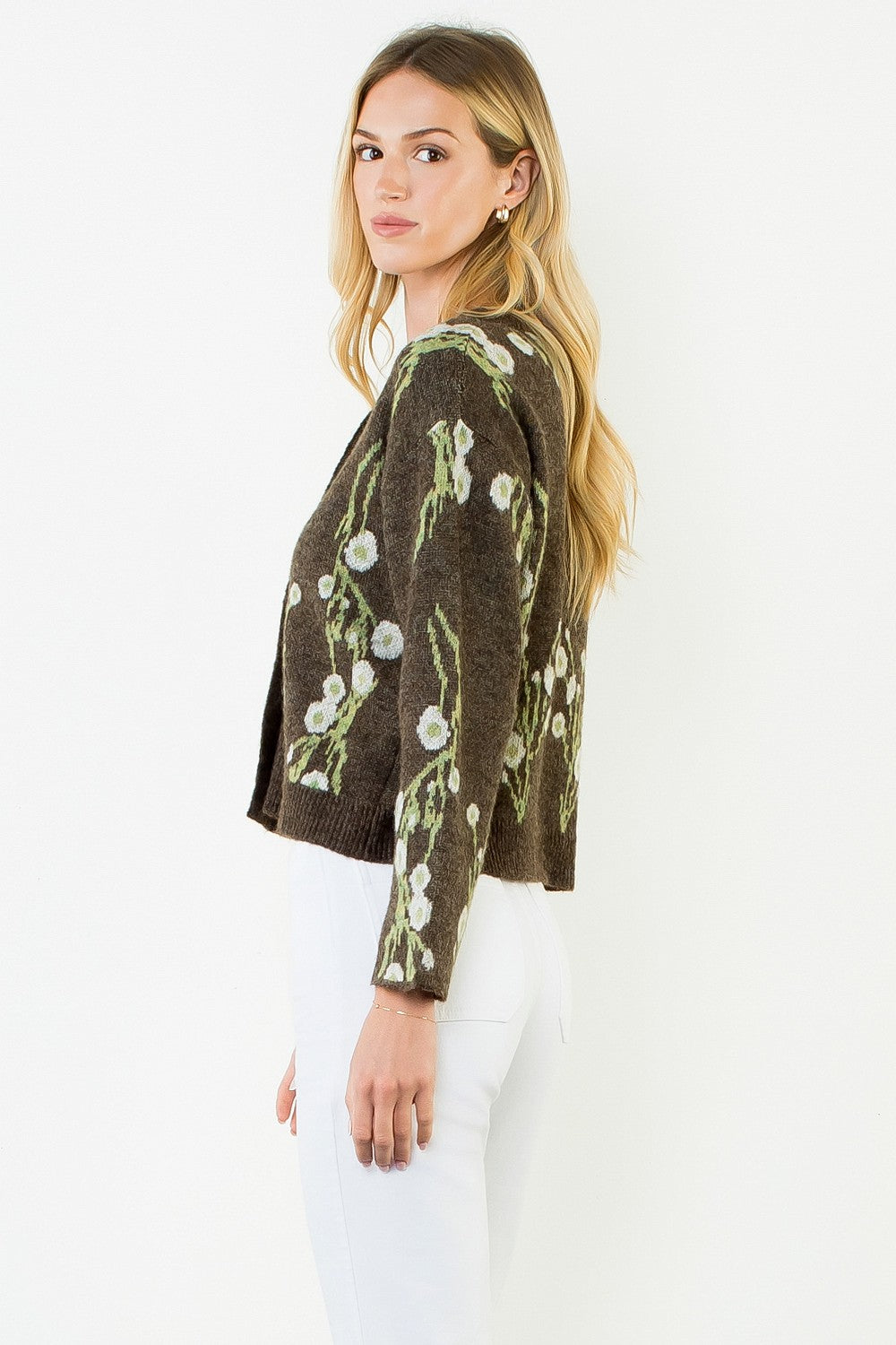 CHERRY BLOSSOM PRINT CARDIGAN