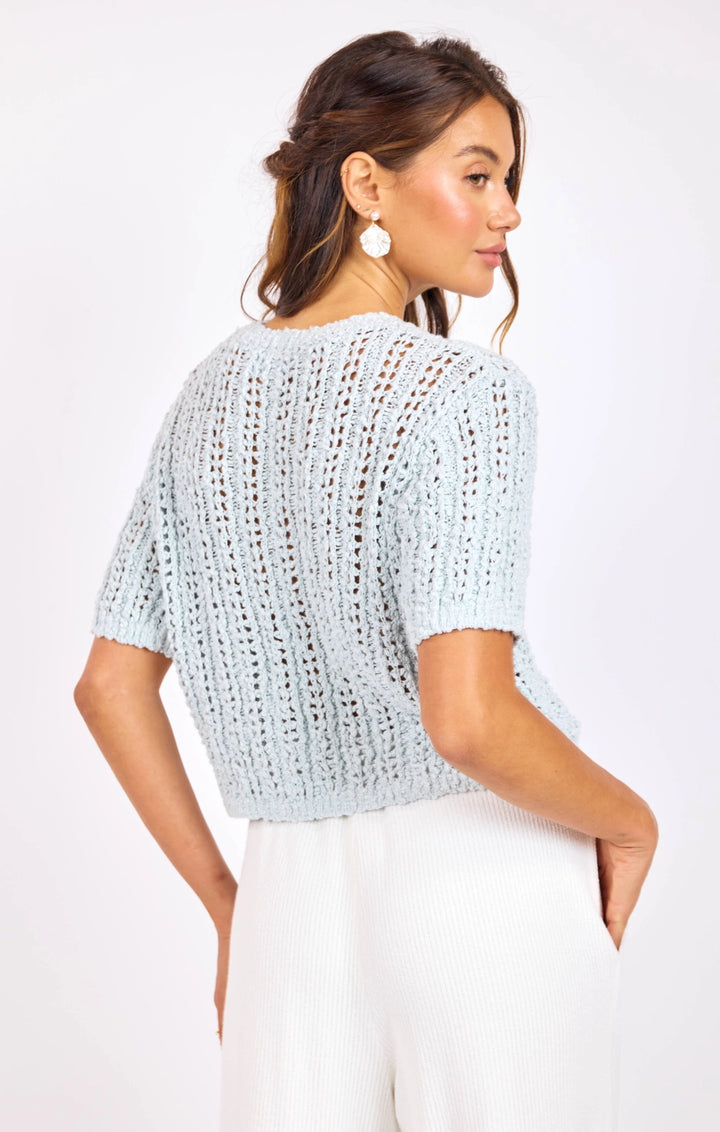 PERUSE SHORT SLEEVE SWEATER