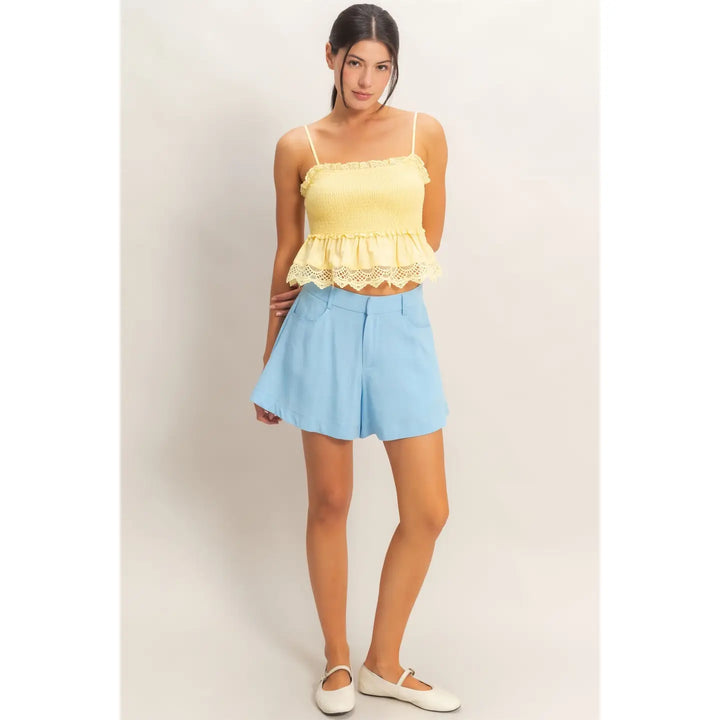 HIGH-WAISTED SHORTS
