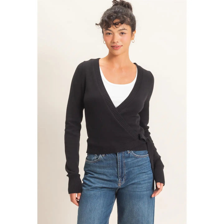 WRAP KNIT CARDIGAN