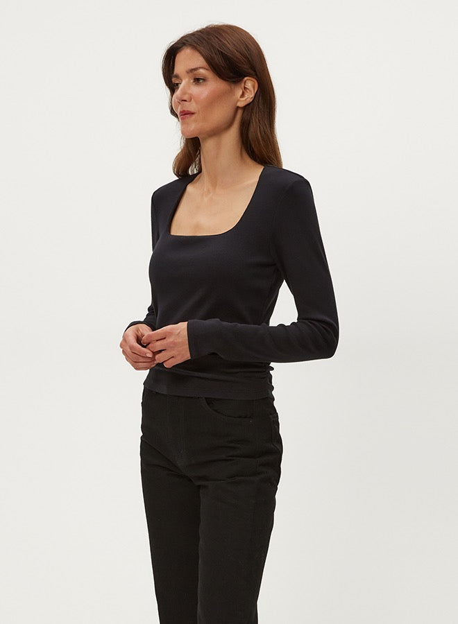 SARAH SQUARE NECK LONG SLEEVE