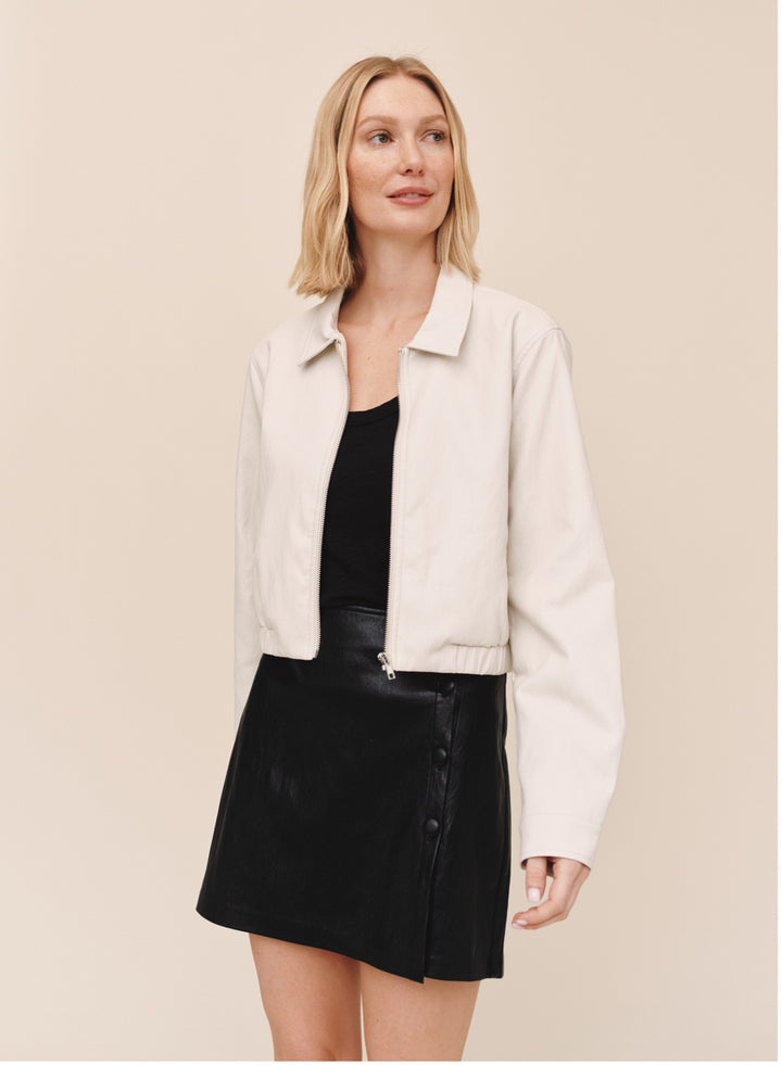 CROP BOMBER JACKET