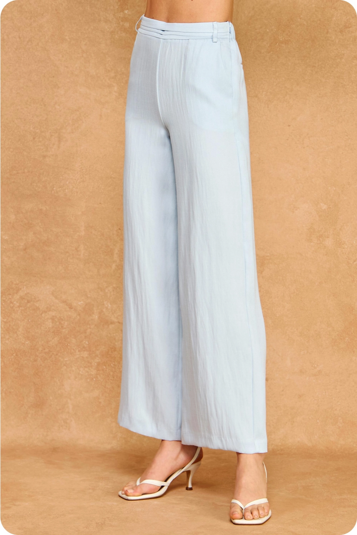 HIGH-WAISTED WIDE LEG TROUSERS