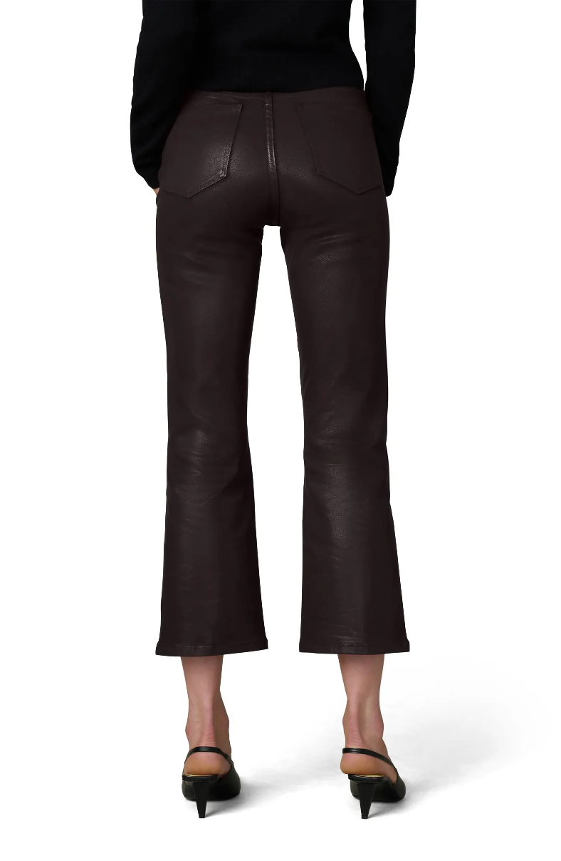 THE CALLIE CROPPED BOOTCUT COATED