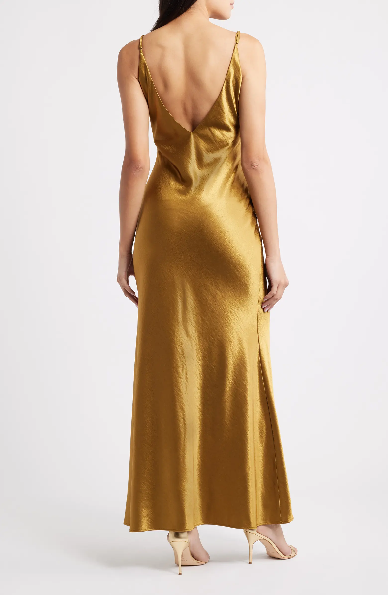 ZADIE DEEP V MAXI SIP DRESS