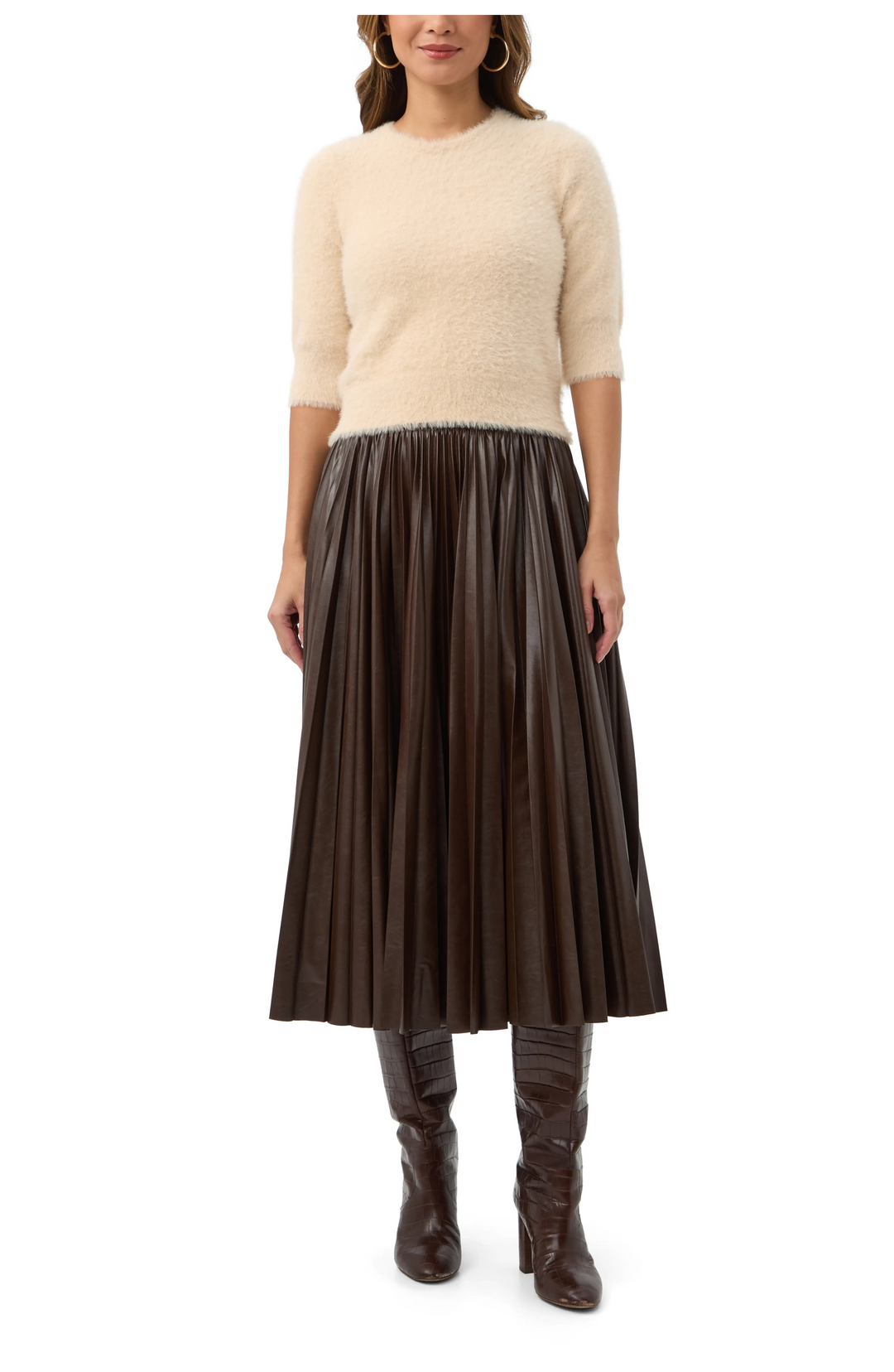 MALIAH FUZZY SWEATER