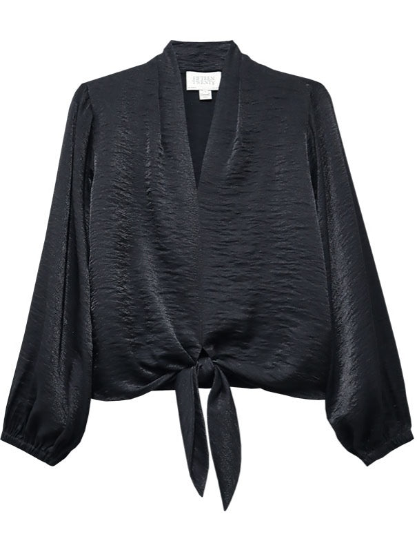 SCARLET TIE FRONT TOP