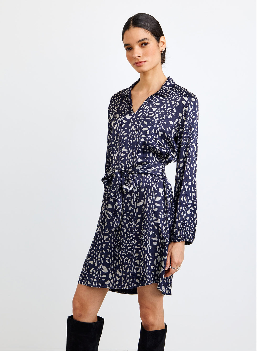 ELASTIC WAIST TUNIC DRESS