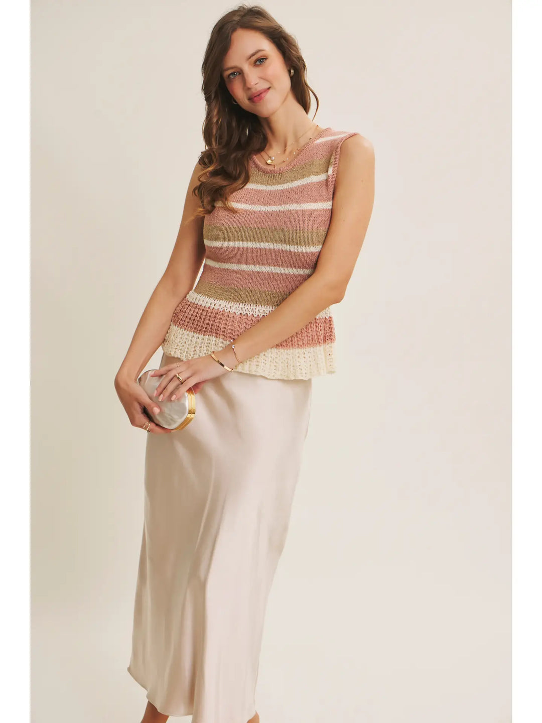 SILKY SATIN BIAS CUT SKIRT
