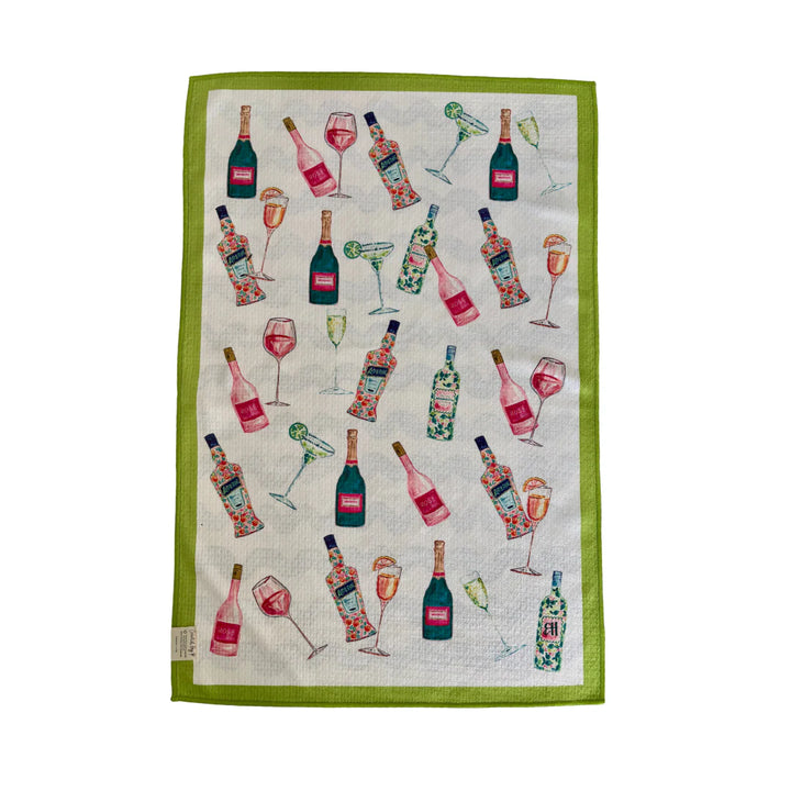 COCKTAILS TEA TOWEL - DOUBLE SIDED