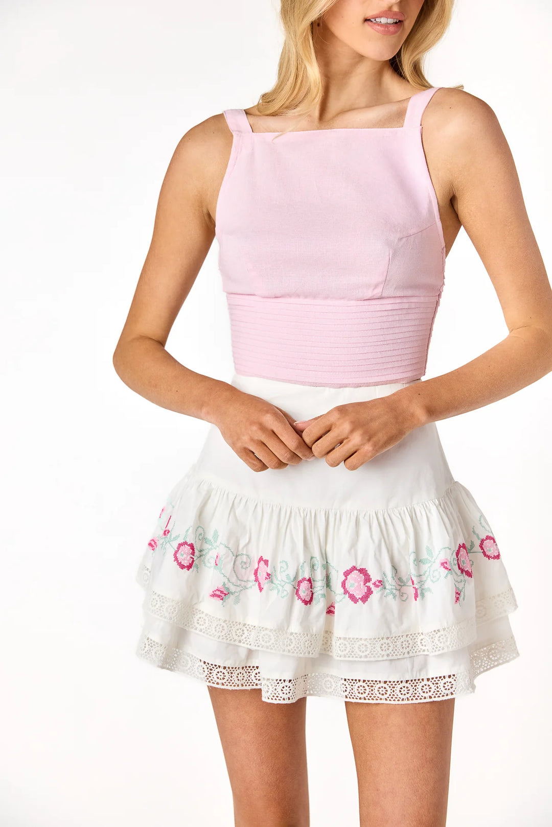 CHLOE FLOUNCE SKIRT