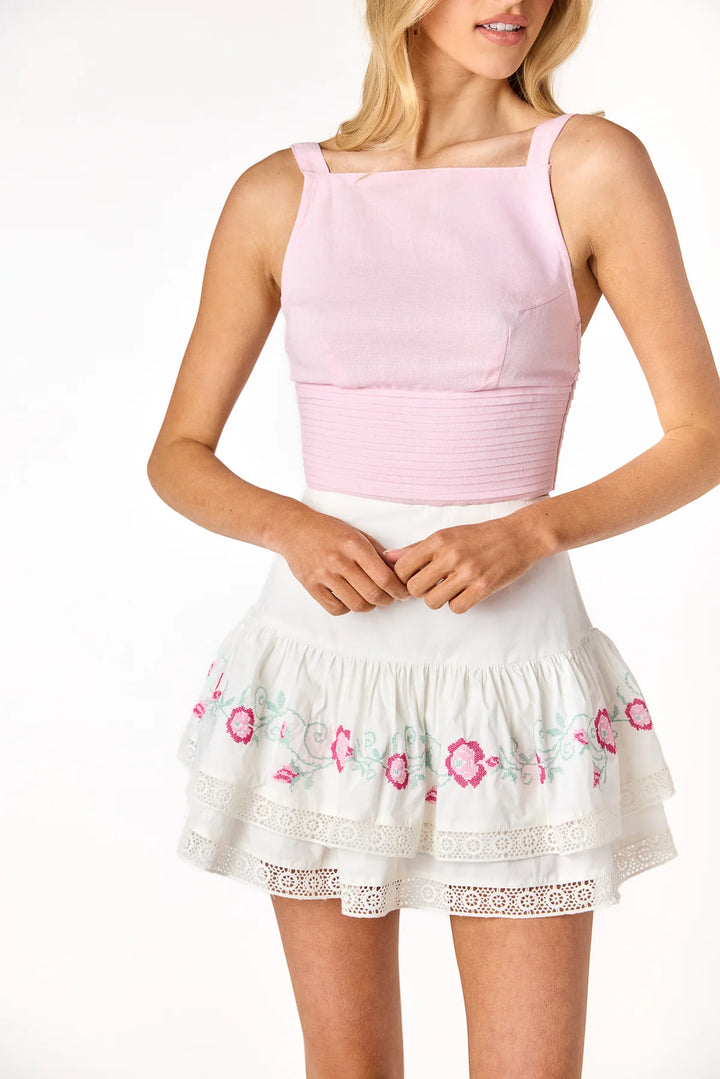 CHLOE FLOUNCE SKIRT