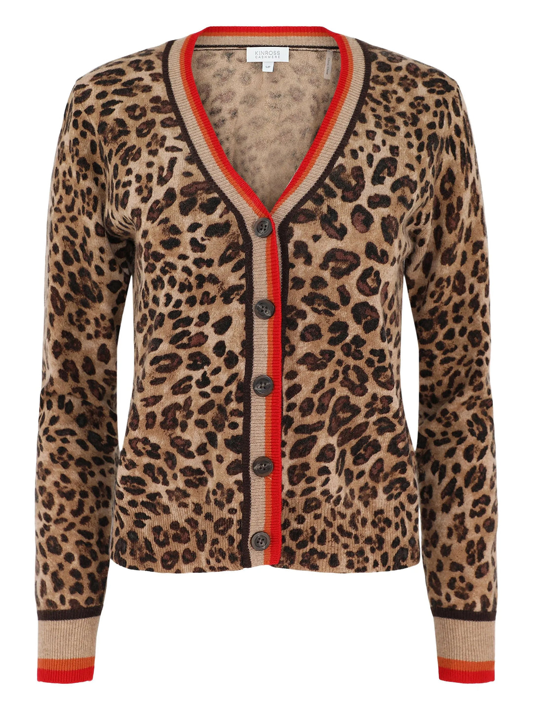 TIPPED LEOPARD CARDIGAN