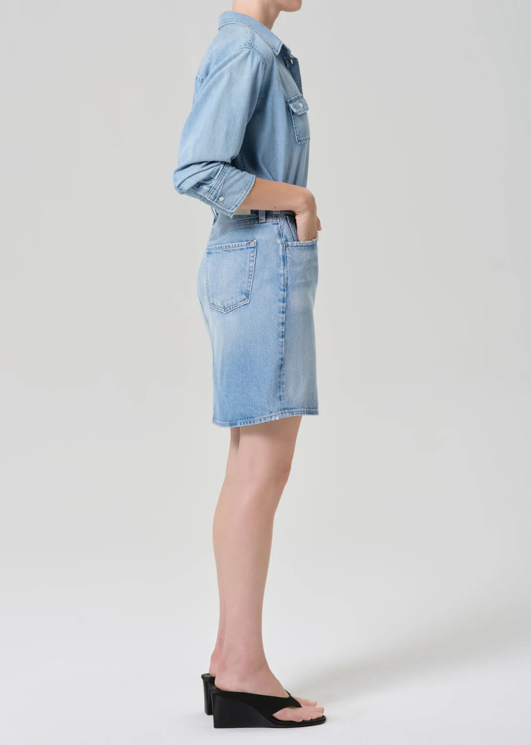 ETTA PENCIL SKIRT IN COQUETTE