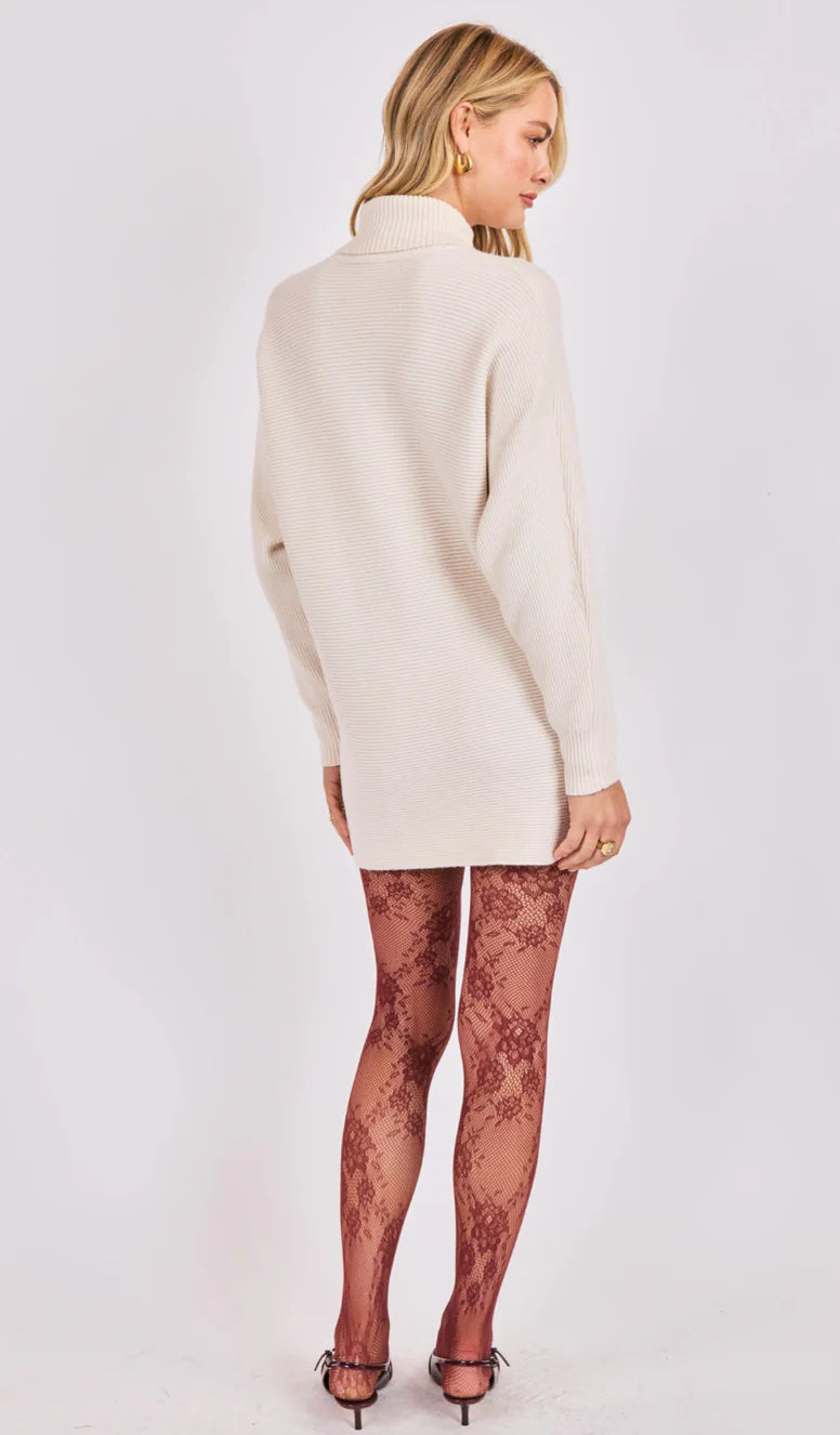 ANYA TURTLENECK TUNIC LENGTH SWEATER