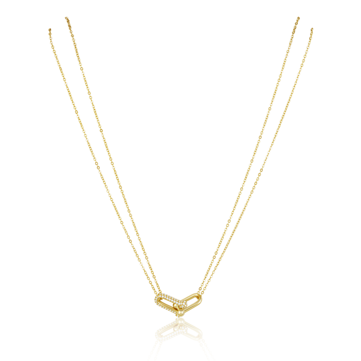 Link Pave Necklace
