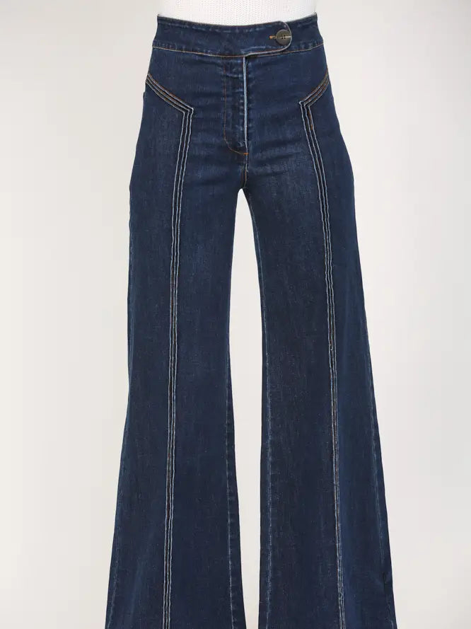 HIGH WAISTED WIDE LEG JEAN