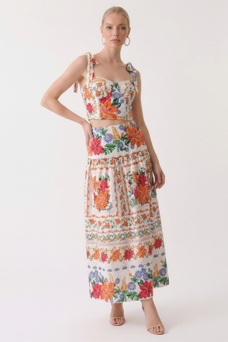 FLOWY MAXI SKIRT
