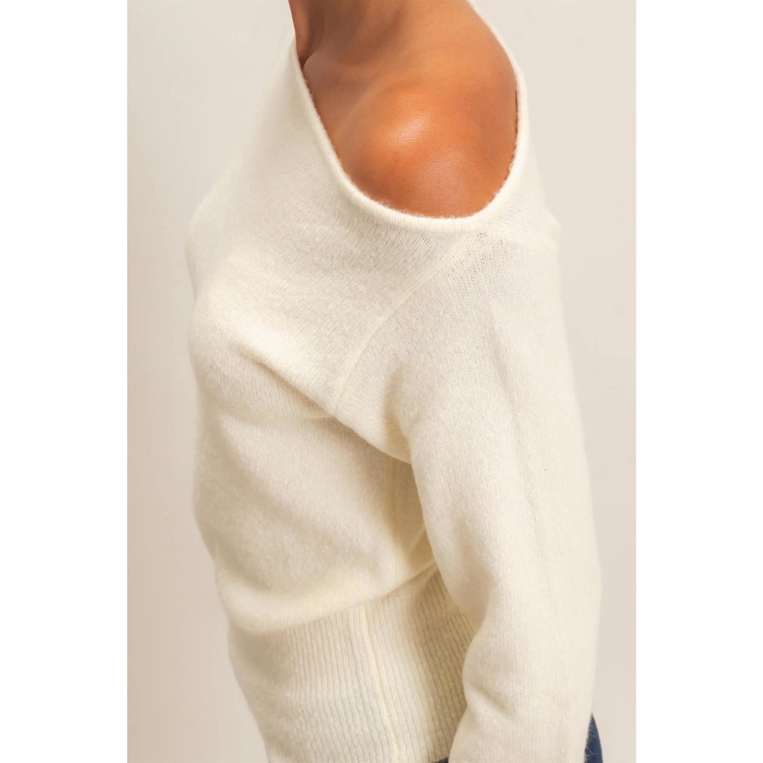 OFF THE SHOULDER SWEATER TOP